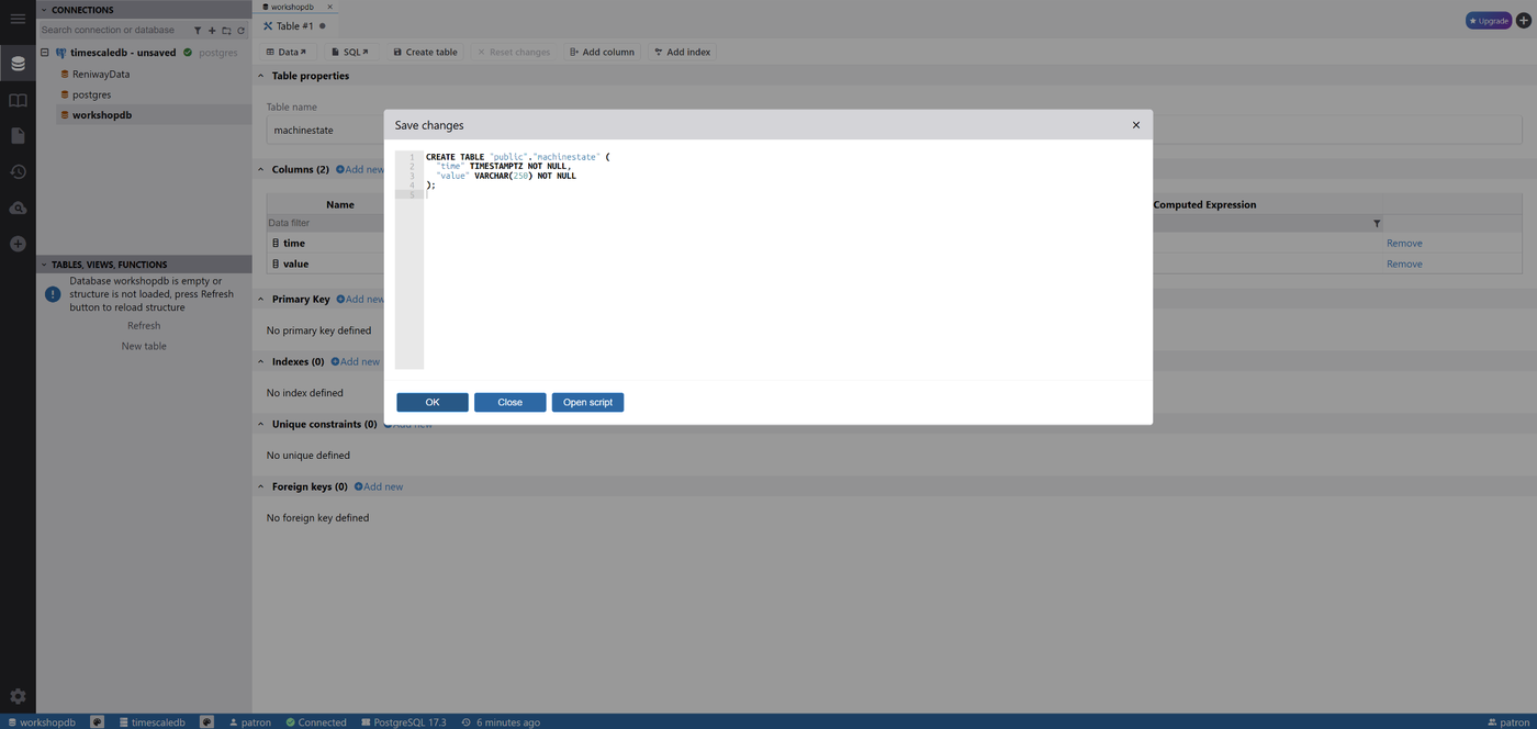 SQL preview without primary key