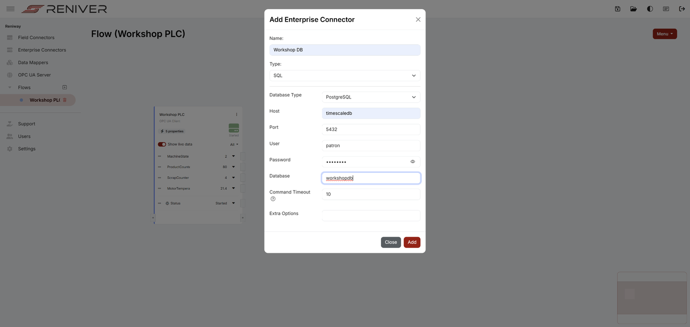 Add SQL enterprise connector