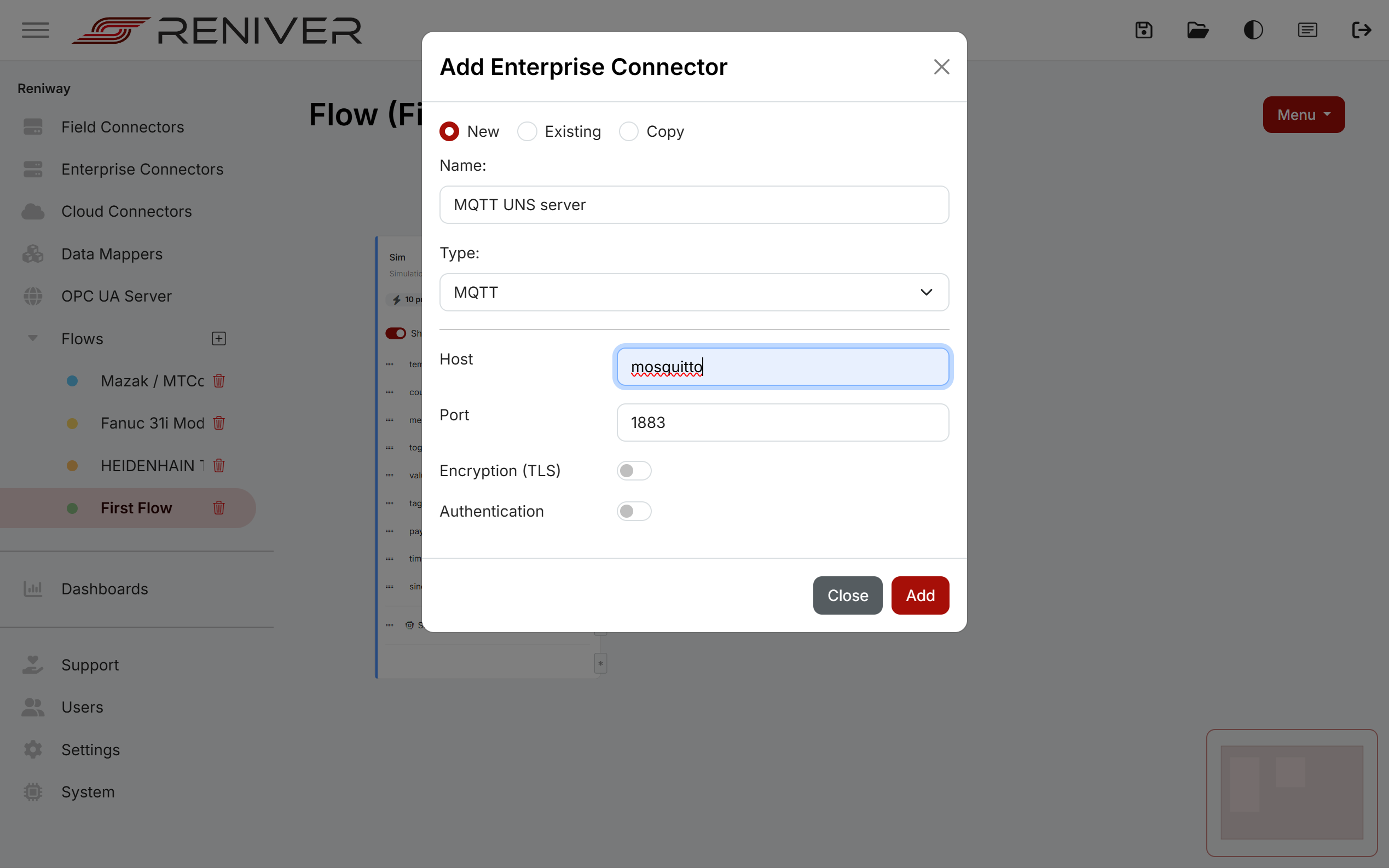 Adding an MQTT enterprise connector to the built-in broker
