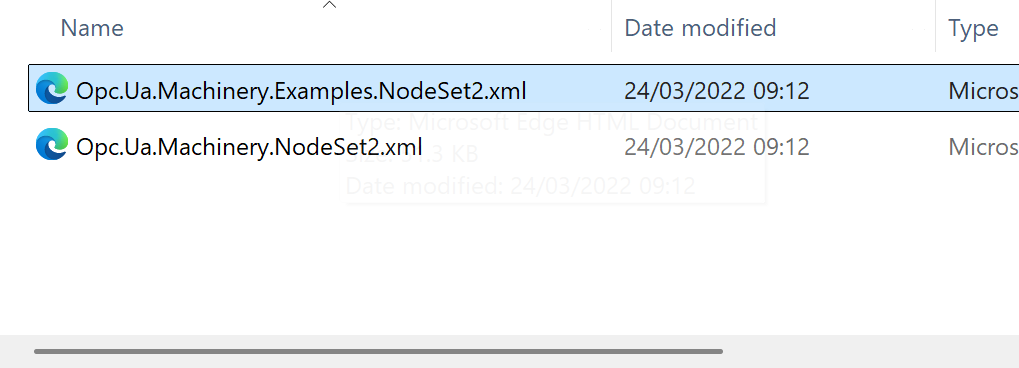 Selecting a NodeSet2 XML file